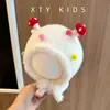 Gorro para Bebé Otoño e Invierno Felpa Engrosado Cálido Protección para Orejas Lindo Hongo Versátil Gorro Tejido para Niñas y Bebés