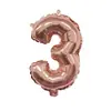 Globos de Papel de Aluminio de 16 Pulgadas, Números Dorados Rosados 0-9, Letras A-Z, Globos para Fiesta de Cumpleaños, Suministros, Decoración, Arreglo
