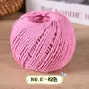 Bola de barbante de algodão oco redondo de 2 mm, kit de material DIY para bolsa oca, fio de algodão e linho trançado à mão, rígido e durável, atacado