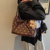 Moda Coreana Bolsa de Ombro Simples de Grande Capacidade 2025 Nova Laco Casual Bolsa Tote para Estudante