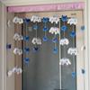 Cortina Decorativa de Puerta de Monstruo Blanco Azul Grande Colgante de Dormitorio Colgante Lindo Estilo Nórdico Cortina Decorativa de Puerta para Habitación Infantil
