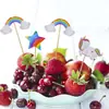 Tema de Unicornio Rosa Fiesta de Cumpleaños para Niñas con Unicornios Decoración infantil Suministros Arreglo Vajilla Traje
