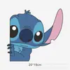 Calcomanía Impermeable para Coche Motocicleta Eléctrica Dibujos Animados Lilo y Stitch Cubre Arañazos Calcomanía Anime para Coche
