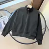 Moletom com Meio Zíper para Casal Outono Homens e Mulheres Estilo Preguiçoso Gola Alta Solta Pulôver Roupa Esportiva Top Casual 491119
