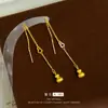 Tienda de oro con línea de oreja de calabaza antigua arena dorada nuevo estilo nacional chino estilo nacional pendientes de calabaza calabaza pendientes al por mayor