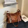 Bolso de Axila Retro de Gama Alta Mochila para Mujer 2025 Nuevo Bolso Tote Sencillo Versátil Bolso de Hombro Cruzado