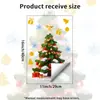 Adesivo de janela eletrostático de Papai Noel de escalada em corda de Natal, não requer cola, pode ser colado repetidamente para decoração de janela de quarto