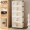 Novo Estilo Ferramenta-Livre Transfronteiriço Multi-Camadas Piso Armário de Armazenamento Grande Capacidade Transparente Porta Dupla Dobrável Armário de Armazenamento Local