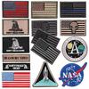 Amazon Caliente Bandera de EE. UU. NASA Brazalete Bordado Parche Adhesivo de Tela Parche para Ropa Brazalete No Pises Mi Cuerpo Serpiente