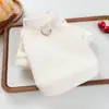 Petcircle Ropa para Mascotas Primavera y Otoño Perro Pequeño Cachorro Perro Gato Correa Cómoda Arnés Sudadera Lisa Blanca Cruda de Botón Abierto