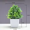 Punto Nuevo Bonsái Plantas de Decoración para el Hogar Pequeños Adornos Flores Artificiales Plantas Verdes Plantas en Maceta Flores Artificiales Fábrica Venta al Por Mayor