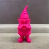 Producto Estrella Transfronterizo: Estatua de Gnomo de Jardín en Forma de Corazón Rosa, una Figura Divertida de Enano con Gafas de Sol Elegantes