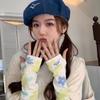 Manga de Hielo Floral para Mujer 2024 Mangas de Seda de Hielo Verano Nuevo Guantes de Protección Solar Resistentes a los Rayos UV Sueltos Manga Protectora de Mano Sombrilla