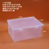 Caixa Plástica PP Transparente de Múltiplas Especificações Vazia Total Caixa de Exibição de Amostras Brinquedos Artesanais Material de Papelaria Caixa de Armazenamento de Plasticina Ferramentas