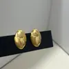 Pendientes de Tachuela Coreanos Simples Más Vendidos Pendientes Ovalados Geométricos Cepillados Pendientes de Lujo Ligero Pendientes Versátiles Colisión de Superficie Mate y Brillante