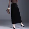 Elegante Falda Ajustada con Cintura Elástica Trasera para Mujer, Nueva Moda Otoño 2026 Falda de Cintura Alta de Longitud Media con Efecto Plisado