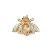 Broche de Pérola Abelha Inseto Diamante Sentido de Alto Padrão Pins de Nicho Corsage de Strass Feminino Acessórios de Vestuário de Alto Padrão