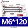 Acero Inoxidable 304 Pasador Cabeza Plana Ranurado Pasador de Posicionamiento Cilíndrico Pestillo con Anillo de Retención M4M5M6M8
