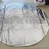Respaldo brillante de poliéster, respaldo brillante de doble cara para coronas, tela de respaldo, colección completa de materiales para coronas, suministros funerarios al por mayor