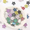 Pingente Colorido de Flor de Cerejeira em Esmalte e Liga de Metal Acessórios para Joias de Brinco, Colar, Pulseira DIY