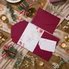 Invitaciones de boda superventas transfronterizas, sobres de alta gama, invitaciones plegadas de encaje tridimensional al 70% de descuento, tarjetas de boda, tarjetas de felicitación de bendición, sobres