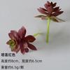 Bonsai de suculenta artificial com flocado, mini acessórios de suculentas falsas, arranjos de flores, paredes de plantas verdes, ornamentos decorativos DIY.