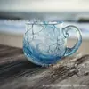 Transfronterizo Nuevo Producto Más Vendido Taza Ola de Mar Taza Ola de Mar Taza de Café Resina Acero Inoxidable Concha de Caracola
