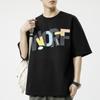 Playera de Manga Corta Talla Grande para Hombre 2025 Verano Nuevo Cuello Redondo Tendencia Juvenil Casual Suelta Moda Media Manga Ropa de Hombre