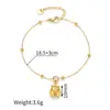 Pulseira Feminina de Aço Inoxidável Dourada Multi-Elemento Transfronteiriça Ins Moda Europeia e Americana Pulseira Que Não Desbota Luxo Acessível e Sensação de Alto Padrão