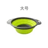 Cesta coladora plegable redonda cesta coladora cesta para lavar verduras cesta de frutas retráctil fabricante en stock