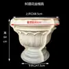 Molde para Maceta de Cemento Estilo Europeo, Plástico Engrosado DIY Maceta Redonda Grande y Pequeña Molde Plantilla de Construcción Modelo Romano