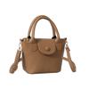 Bolso pequeño portátil de moda para mujer, combinable con todo, nuevo bolso tipo cubo informal con contraste de colores, bolso cruzado sencillo de verano 2023