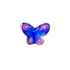 Prata de lei s925 Azul Queimado Cola Cabeça de Botão Borboleta Corda de Mão Trançada Pulseira Colar Acessórios DIY Feitos à Mão