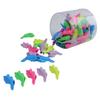 Venta al por mayor de fábrica de bolígrafos de silicona con forma de pez pequeño, corrector de escritura para lápices de estudiantes y niños, para un agarre correcto, papelería