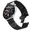 Adequado para Pulseiras de Samsung Watch com Fecho Borboleta em Formato H, Pulseiras de Aço Inoxidável, Pulseiras Universais para Smartwatch Huawei Ela-B19