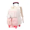 Mochila Nueva, Sencilla y Versátil para Estudiantes de Secundaria, Estudiantes de Primaria, Estudiantes de Preparatoria, Mochilas Escolares, Mochilas Escolares con Ruedas de Gran Capacidad para Niñas