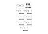 Armazón de Gafas TR90 Ultraligero para Estudiantes, Moda, Suministro Transfronterizo con Soporte Nasal de Metal, Belleza Noble, Ancla con Productos 853