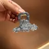 Pasador de Flor de Cristal de Diamante Brillante Coreano para Mujer, Pasador en la Parte Posterior de la Cabeza, Pinza de Tiburón de Gama Alta Joyería para el Cabello