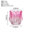 Suporte de Vela de Vidro Tulipa Copo Criativo Copo de Vela de Aromaterapia Decoração de Mesa para Ambiente Copo de Vela Atacado