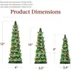 Árboles de Navidad de Estación Independiente con Bombillas de Luz Multicolor Luces LED para Árbol de Navidad Adornos Decorativos de Resina Venta al por Mayor