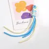 Pulseira Cordão de Nó Espiral Duas Cores Cordão para Celular Chaveiro Arco-Íris Masculino e Feminino Corda Anti-Perda para Celular Acessórios Venda por Atacado