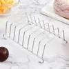 Suporte para Torradas de Aço Inoxidável Acessórios para Air Fryer Forma de Assar Pão Fatiado Frigideira Elétrica Doméstica Grelha Rack de Resfriamento