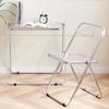 Mesa Cuadrada Plegable Portátil de Metal Transparente Minimalista de Moda Seleccionada Cuidadosamente para Oficina y Estudio