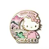 Imanes de Refrigerador de Acrílico Estilo Antiguo x Hello Kitty en Stock, Linda Colaboración 2Dtt con el Rey del Té Ki Zhenyi