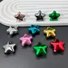 Pulsera Estilo Flor de Estrella Roja con Cuentas de Estrella de Cinco Puntas Cadena para Celular DIY Cuerda para el Cabello Bolígrafo con Cuentas Accesorios de Joyería Material