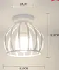 Lámpara de Techo Creativa Hierro Nórdico Retro Lámpara de Pasillo Entrada de Pasillo Balcón Lámpara de Techo Transfronteriza Amazon Wholesale