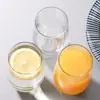 Juego Doméstico de Vidrio Taza para Huevo Taza de Té Flor Taza para Mousse Taza para Leche Transparente Sin Plomo Resistente al Calor Taza para Jugo