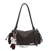 Estilo Coreano Maillard Nicho Bolsa para Cachorro-Quente Bolsa de Ombro Único Fosca Retrô Bolsa de Axila Feminina 2025 Nova Bolsa de Ombro para Trabalho Bolsa Baguete