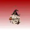 Productos de madera para ventas transfronterizas, nuevos letreros de puerta de fantasma de Halloween y adornos colgantes, artesanías de madera y artículos decorativos