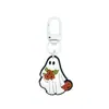 Llavero de Goma Suave de Fantasma de Halloween Dibujado Hebilla de Puerta en Forma de 8 en Forma de U Llavero Pinza de Langosta Figura de Muñeco Hebilla Colgante Adorno